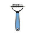 Double Sided Pet Deshedding Brush Stainless Steel Dog Comb Grooming Tool for Shedding And Dematting - Effective Pet Care