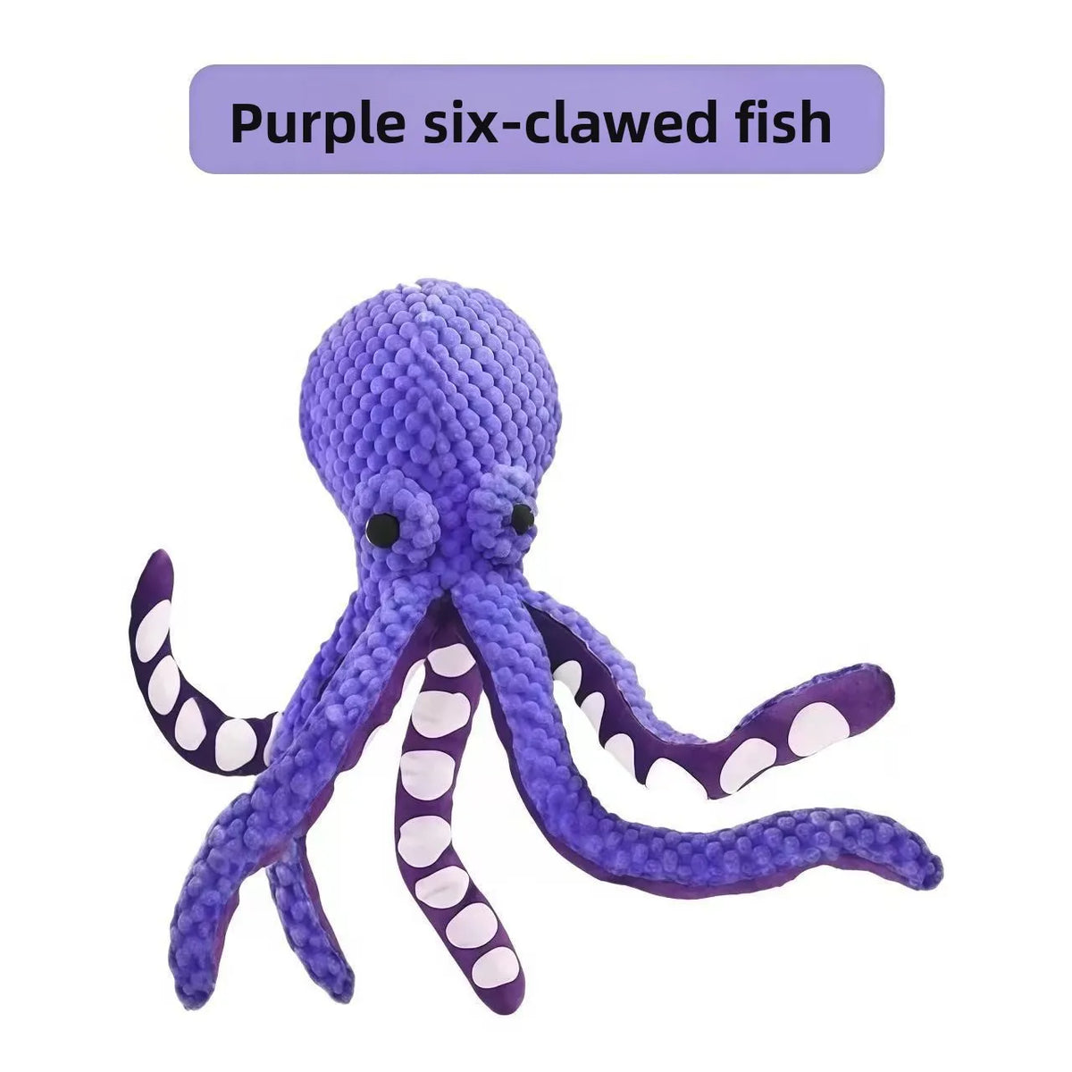 Squeaky Octopus Dog Toy, Pineapple Plush Chew Toy with Squeaker&CrinkleTentacles,InteractiveDentalPuppyToy for Small Medium Dogs