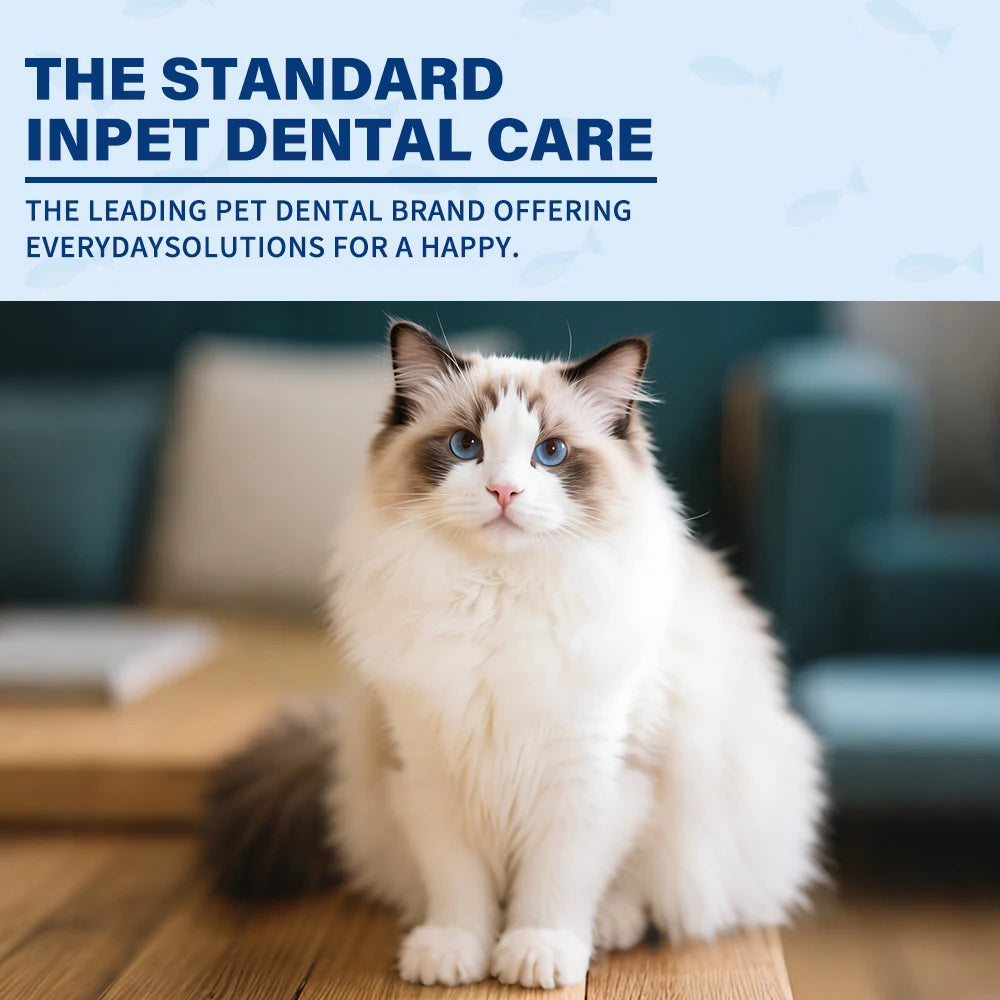 30g Pet Toothpaste with Toothbrush & Finger Brush Tartar Remover Plaque Control, Fresh Breath Dental Care Kit for Dogs & Cats
