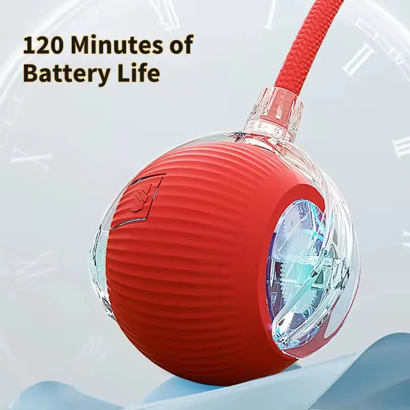 Hot Electric Dog Ball Toys Automatic Rolling Ball Rechargeable Smart Pet Interactive Plush Toy Dog Cat Training Imitate Mouse