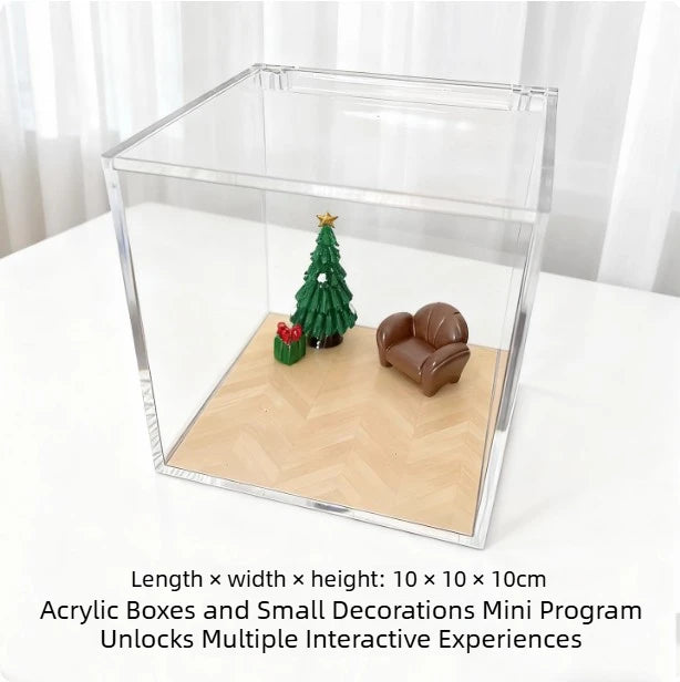 Pet Memorial Holographic Ornament, DIY Hologram Digital Photo House Decor, High Light‑Transmission Commemorative Pet Keepsake