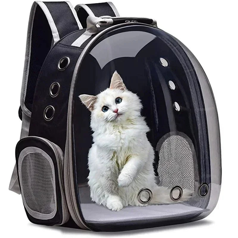 Transparent Portable Cat Carrier Backpack Breathable Bubble Pet Backpack for Small Animals Puppy Kitty Travel Capsule