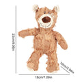 Squeaky Plush Bear Dog Toy, Yellow, Blue or Purple