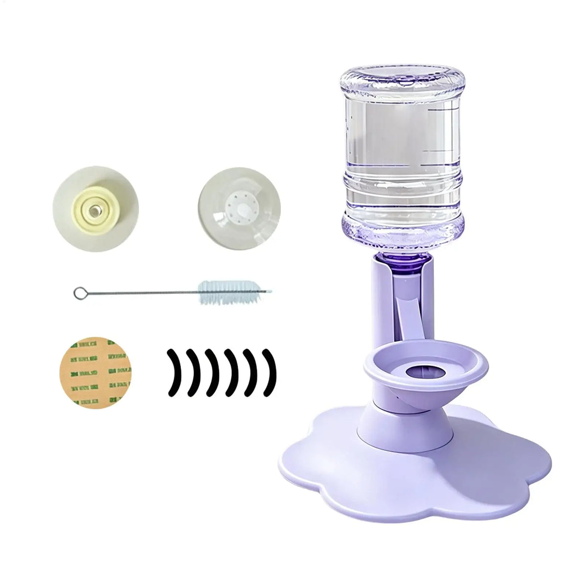 Automatic Pet Dispenser Anti-tip Dog Bowl Drinking Water Bottle Feeder Hanging Kettle Cat  Water Container Pets Supplies