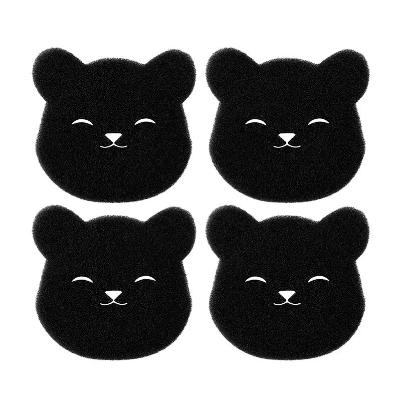 4/8PCS Bear Shape Laundry Balls Lint Catcher Reusable Pet Hair Remover Cleaning Sponge for Clothes Sofa Cat Dog Home House