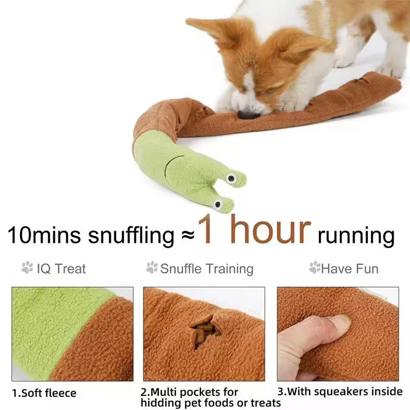 Snail Shaped Dog Cat Toys Pet Supplies Training Puzzles Sniffing Toys Food Mats For Small Medium Large Dogs Cats Play