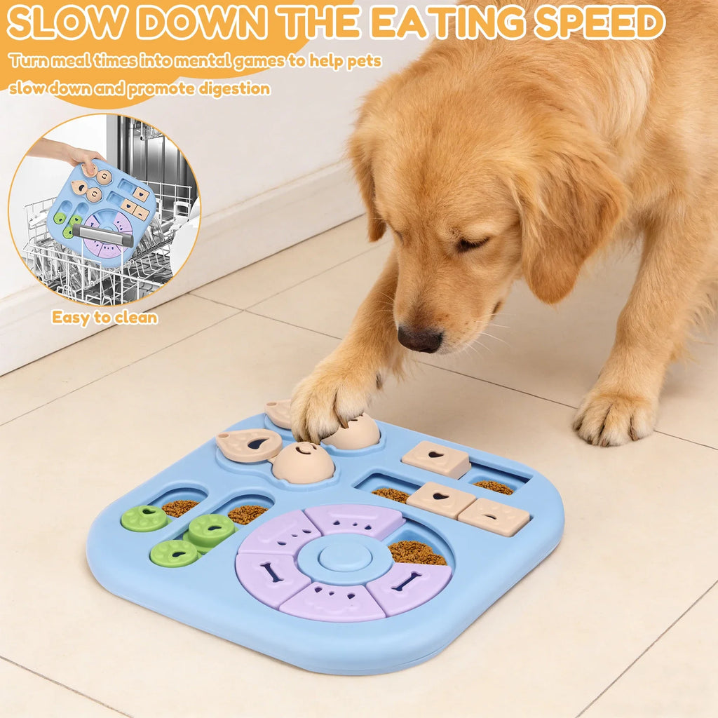 Interactive Dog Puzzle Toy & Treat Dispenser, Non-Slip