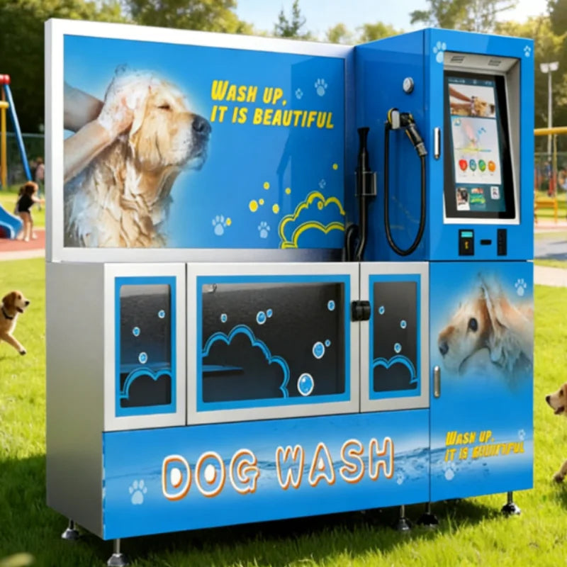 Custom Self-Service Pet Washer with Multi-Payment & Drying System, Pet-Friendly Design for Pet Shop & Home Use