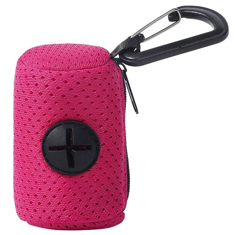 Compact Dog Poop Bag Holder for Walks, Five Colors