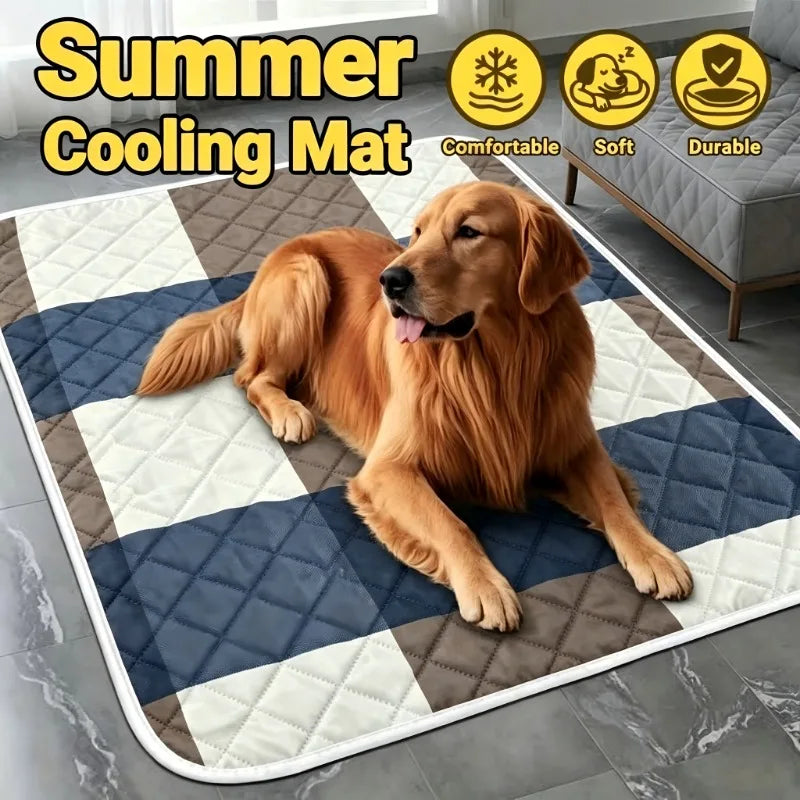 KEMORELA Pet Summer Cooling Pad Extra For Large Washable Ice Mat Universal For Large Dogs Cats All Season Multiple Sizes Pet Bed