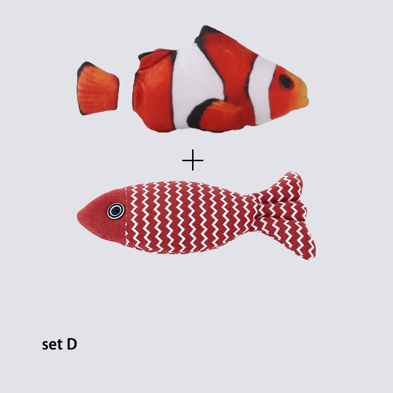 Catnip Fish Toy for Indoor Cats, Single or Set