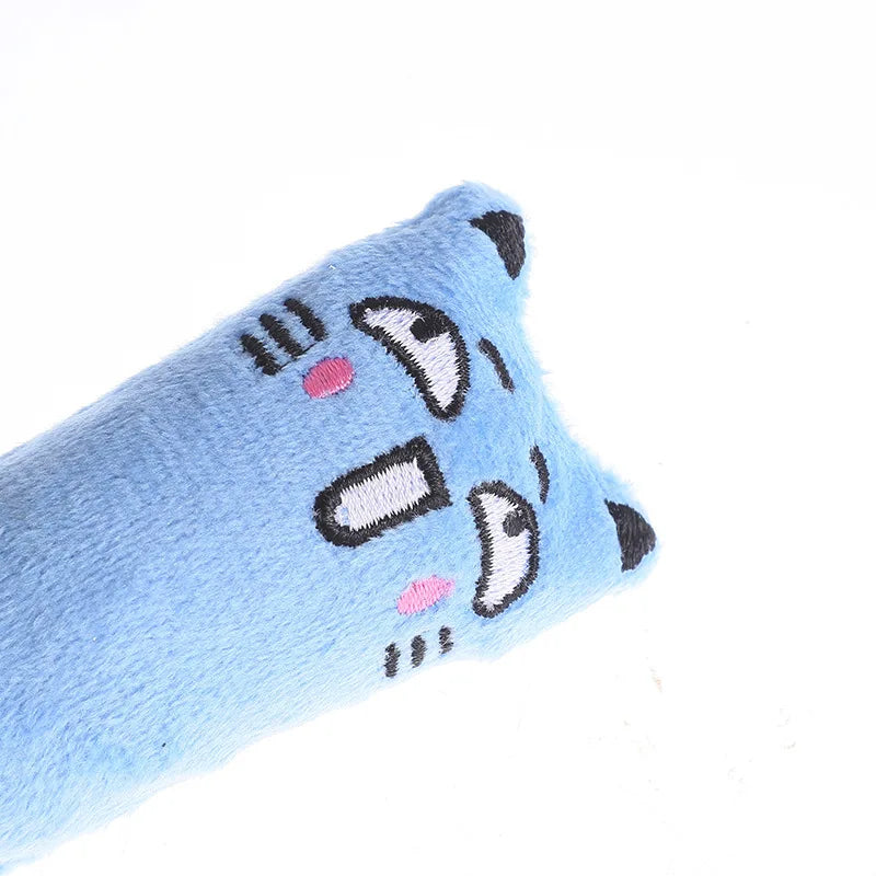 Mini Faux Fur Squeaky Catnip Toy for Cats
