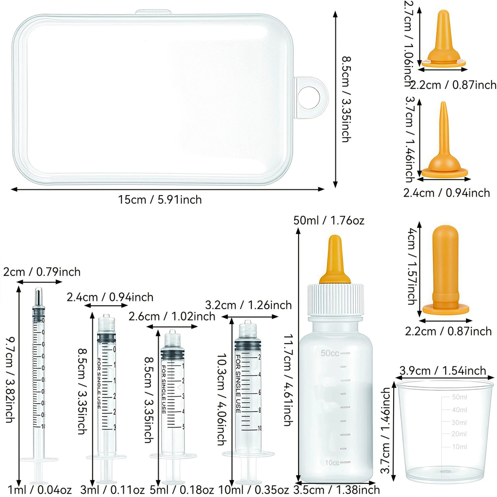 Pet Feeding Nipple: Kitten Nipple, Puppy Nipple, Milk Bottle Formula Dispenser; Puppy Nursing Bottle for Feeding Milk to Small P