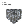 Printed Degradable Dog Poop Bags, 10 Pieces
