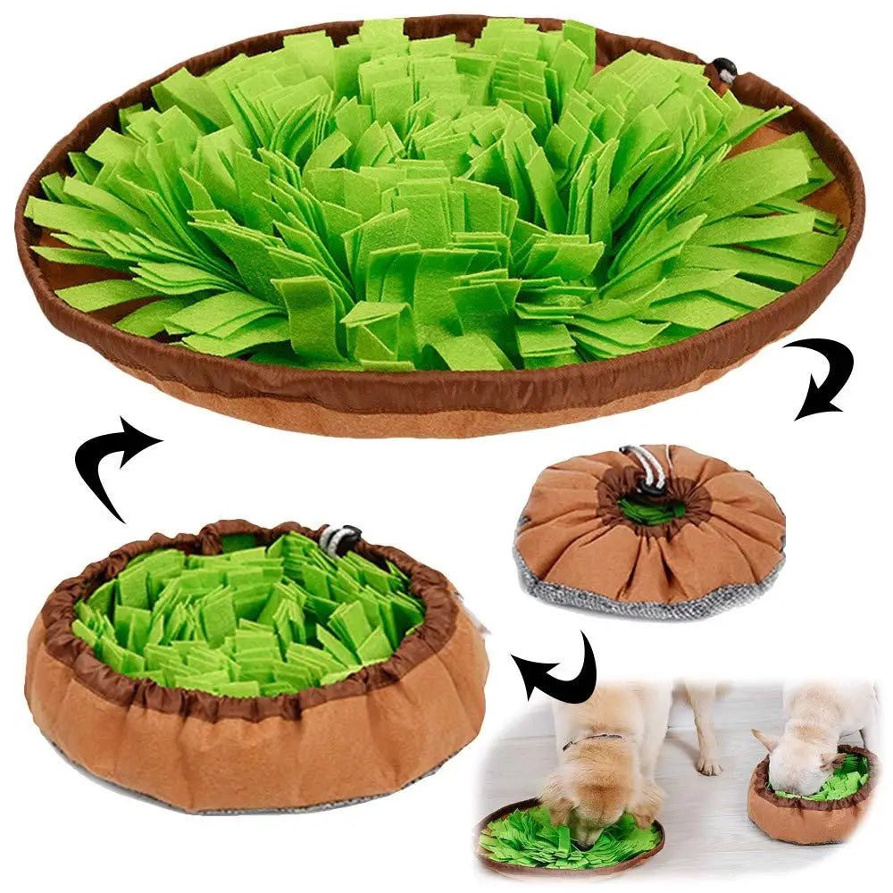 Portable Fleece Snuffle Mat Foraging Game for Dogs & Cats