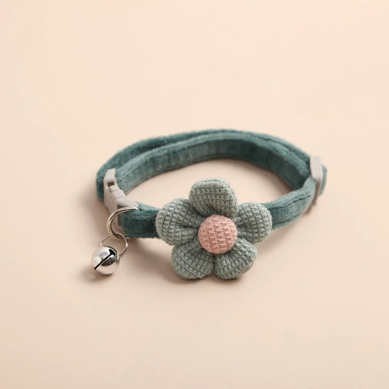 Cotton Bow Tie Cat Collar with Bell, Breakaway