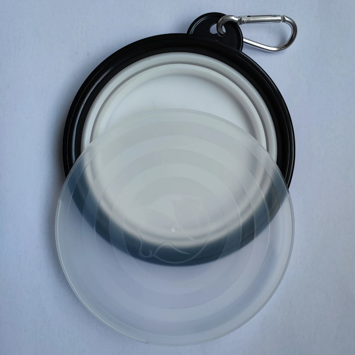 Collapsible Travel Bowl with Keychain Clip, 13 cm