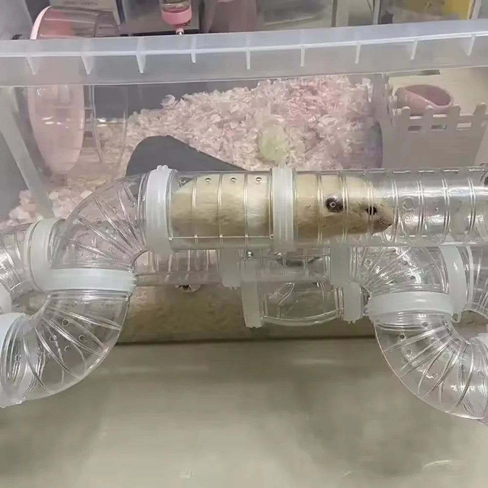 Hamster Cage Renovation External Pipeline Accessories DIY Set Pipeline Tunnel Small Pet Supplies Toy