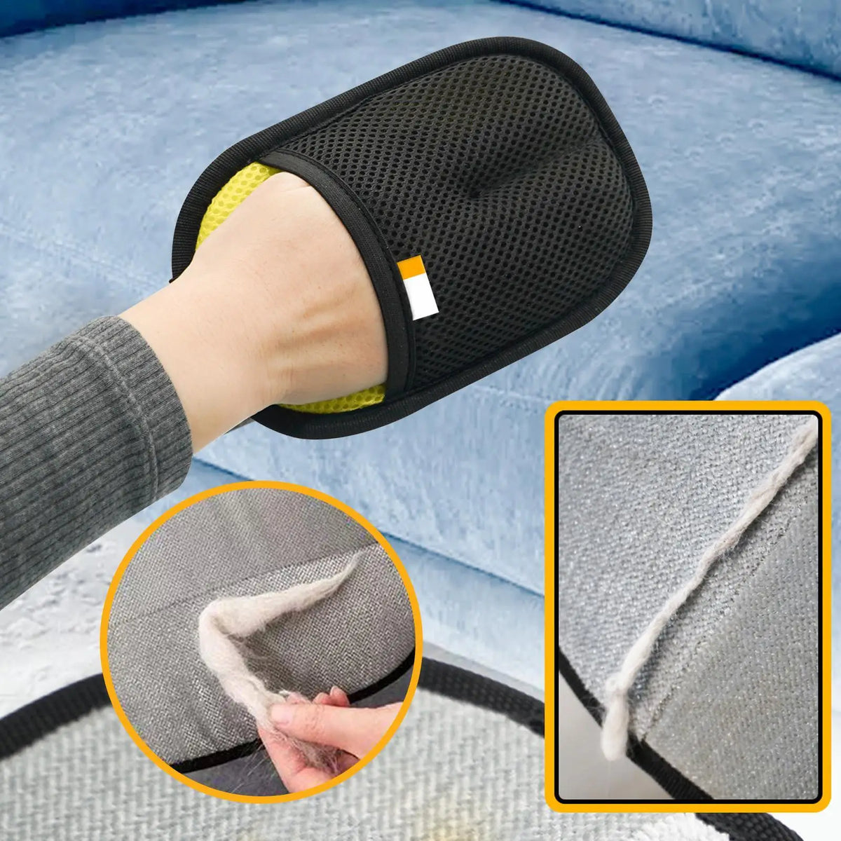 Pet Shedding Gloves Pet Puppy Hair Removal Static Gloves Pet Detangling Gloves Pet Deshedder Gloves for Furniture Tablecloth