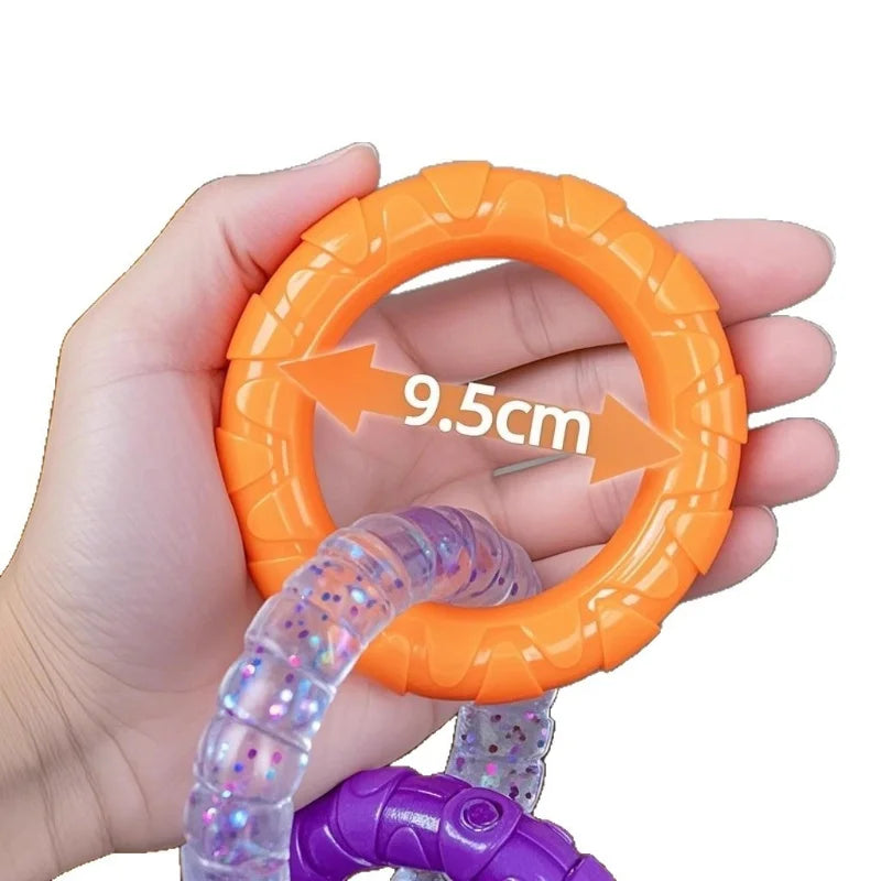 Interactive 3 Ring Tug Dog Toy for Small Medium Large Dogs - Chew Resistant TPR Teeth Cleaning Pet Supplies