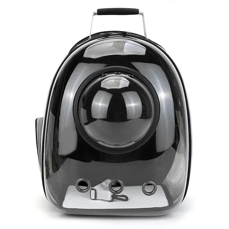 Bubble Window Pet Backpack for Cats & Small Dogs, Black