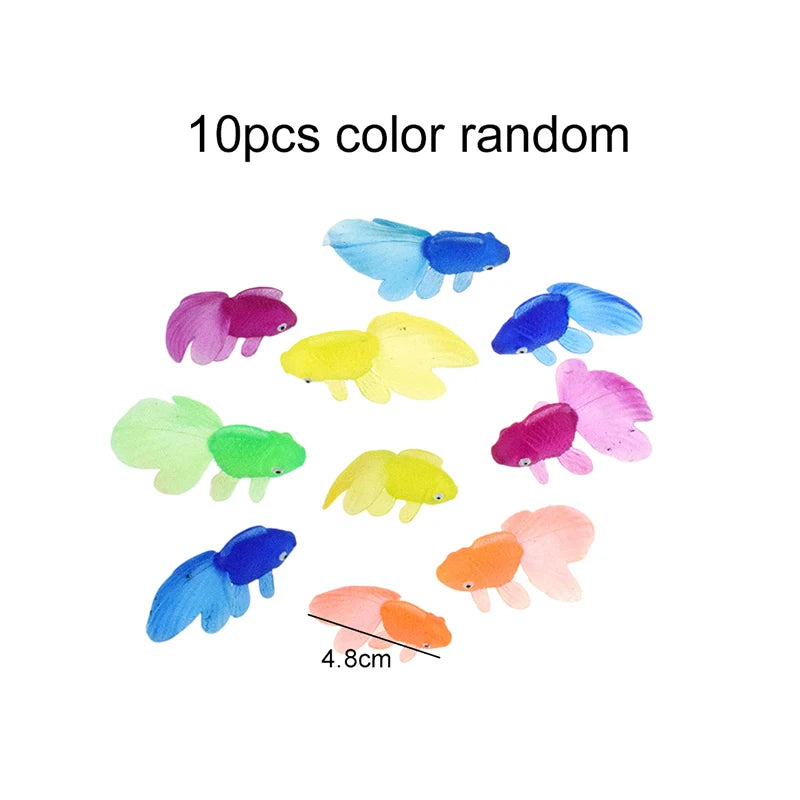 Artificial Goldfish Aquarium Decorations, 5 to 40 Pack