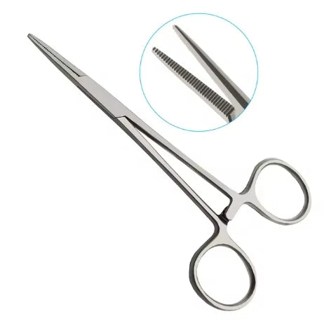 1 Pc Medical Steel Curved Head Hemostatic Forceps Needle Holder For Pet Hair Towel Clamp Pliers