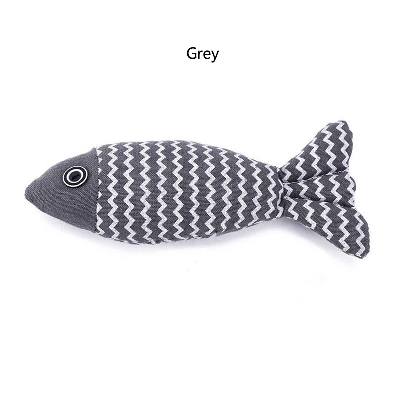 Catnip Fish Toy for Indoor Cats, Single or Set