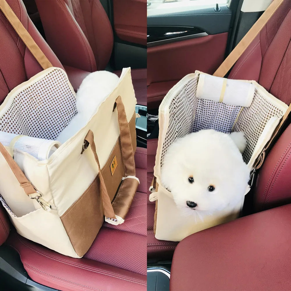 Portable Dog Carrier Cat Dog Outdoor Travel Bag Breathable Pet Carrying Pouch Travel Duffle for Cats Small Dogs Car Seat Carrier