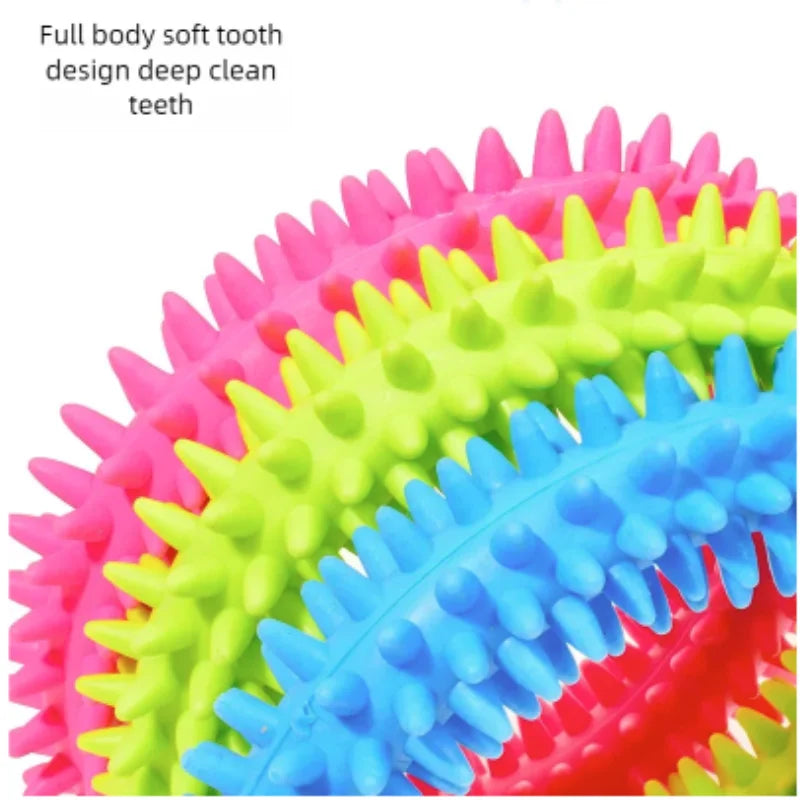 Soft Rubber Pet Chew Toy Bone Shape Bite-Resistant Teeth Grinding Chewing Toys for Small Dogs Training Pet Supplies
