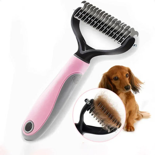 2-Sided Dematting & Deshedding Comb for Dogs & Cats