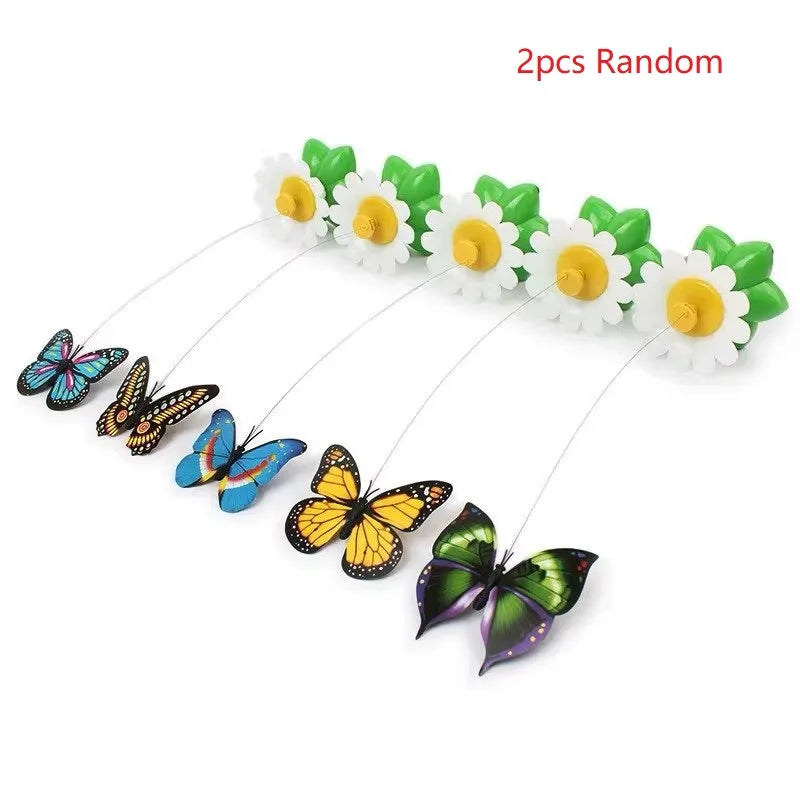 Electric Flying Bird Teasing Stick Automatically Spins Around Hummingbird, Cat Self Hi Toy