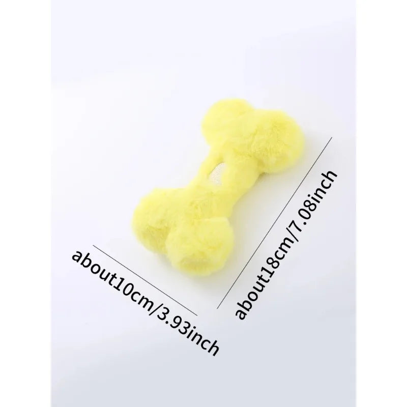 Cute love bone plush vocal dog toys containing bb called grinding teeth bite resistant interactive play pet supplies
