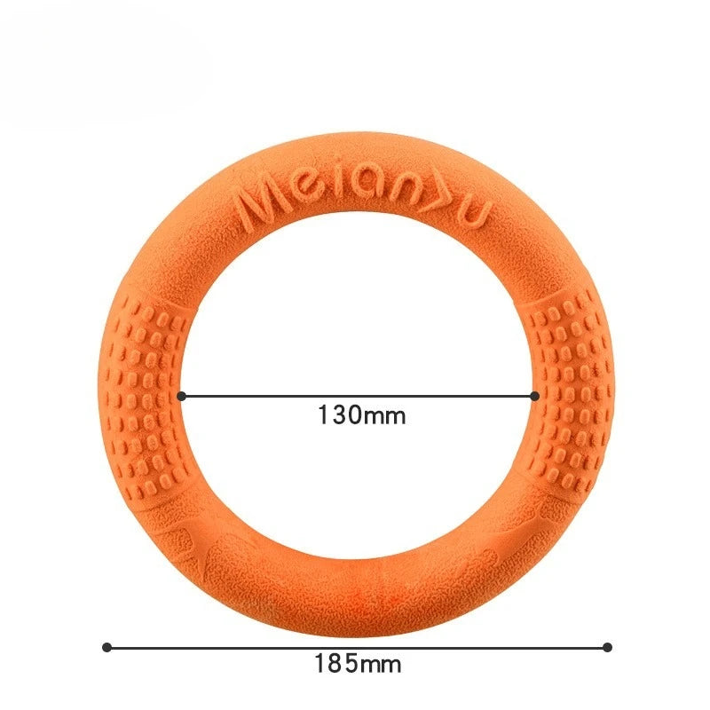 Bite-Resistant Soft Pull-Ring Frisbee Dog Training TPR Material Can Float Water Dog Training Interactive Pet Toys Pet Products