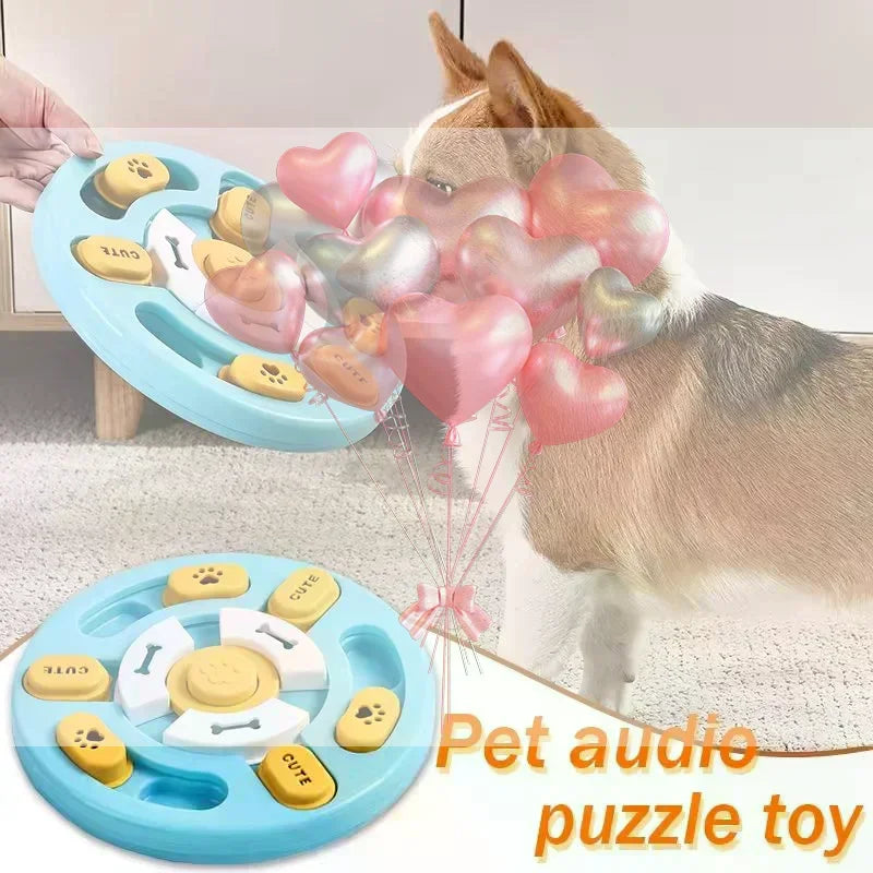 Pet Sound Educational Toys Dog Slow Food Basin Cat Dog Educational Toy To Relieve Boredom, Interactive Educational Feeding Toy