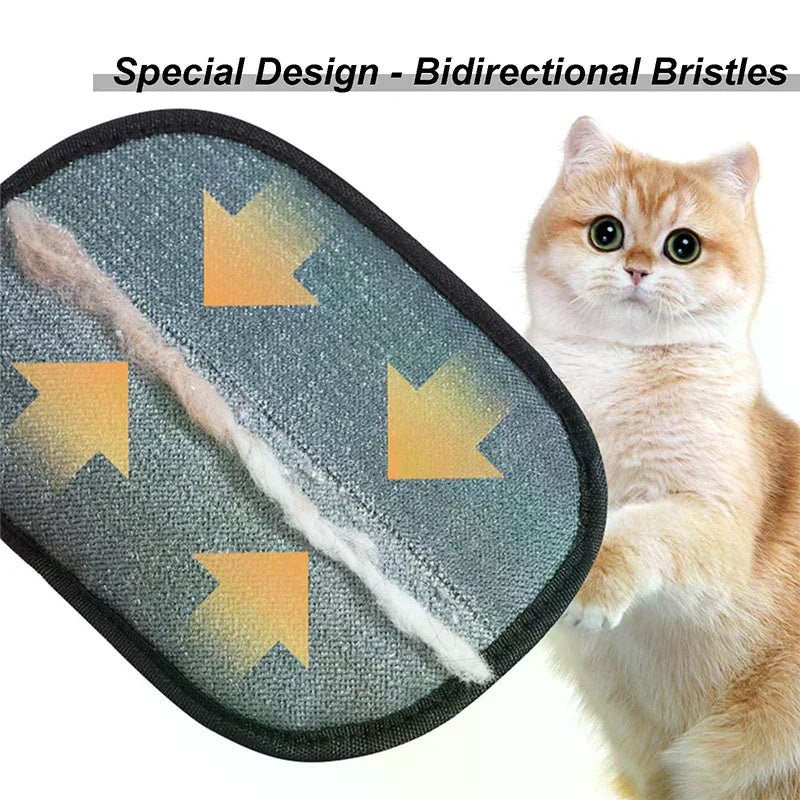 Pet Hair Remover Electrostatic Gloves, Pet Hair Removal Glove For Cats & Dogs