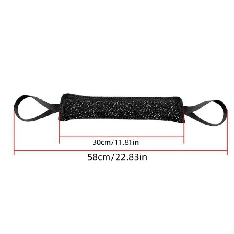 Dog Training Bite Stick Double Handle Interactive Toy Teeth Grinding Dog Training Stick Pet Dog Training Jute Sleeve Dog Toys
