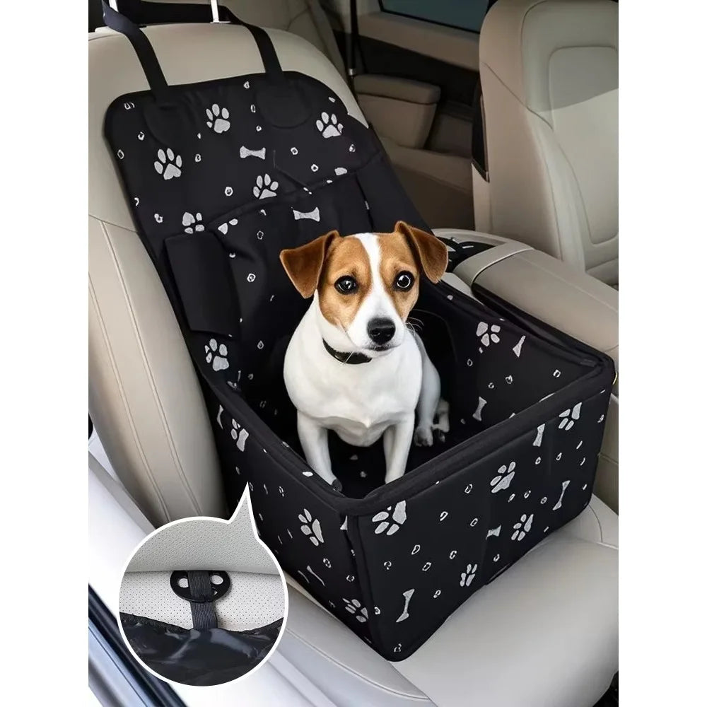 Dog Car Seat with Storage Pocket,Travel Dog Bag Cover Folding Hammock Pet Carriers and Travel Gear for Small Medium Dog Supplies