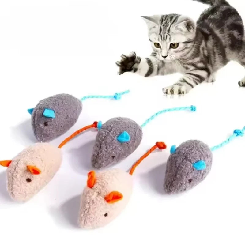 Hot 12PCS Interactive Plush Rat And Cat Toys With Durable Linen Perfect For Pet Safe For Indoor Play Pet toys