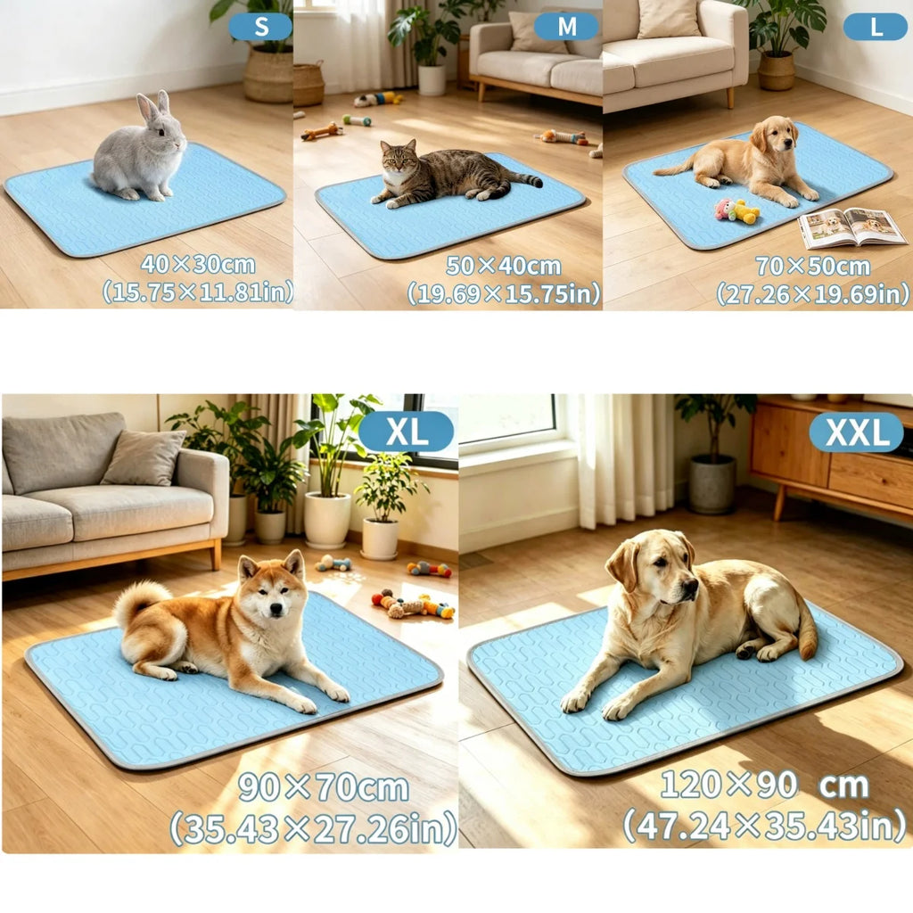 1PC Pet Cooling Pad Ceiling Washable and Anti Slip Bottom Large Dog Cooling Bed and Cat Ice Pad Cooling Pad for Pets