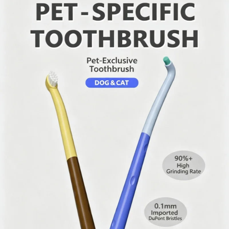 Pet Toothbrush Dog Plastic Toothbrush Removing Tartar Cleaning Mouth Pet Care Cat Cleaning Mouth