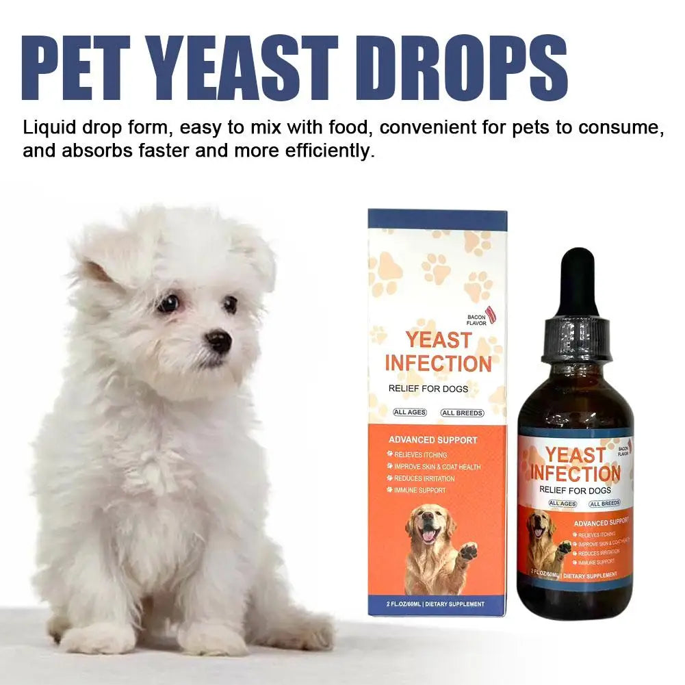 60ML High-end Dog Pet Drops Gentle Care Supplement To Maintain Healthy Coat and Skin for Dogs Herbal drops PET CARE