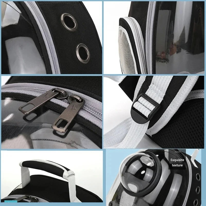 Transparent Breathable Portable Space Capsule Pet Carrier Backpack for Dog Cat Carrying Transport Bag