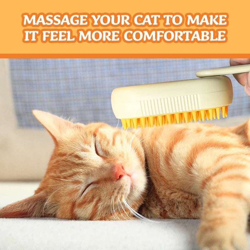 Cat Steam Brush Comb Hair Dryers Pet Brush Electric Spray Brushes Massage Hair Removal Combs Pet Grooming and Hygiene Cat Suppli