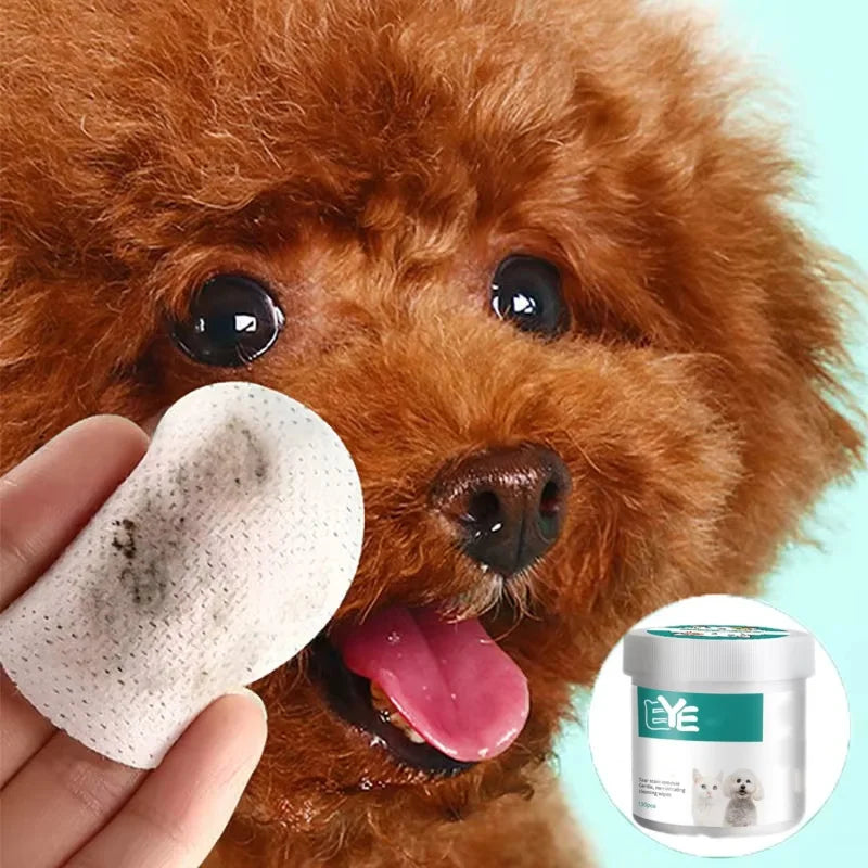 Pet Eye Wipes Cats And Dogs Tearmark Wet Wipes Cats And Dogs Universal No Irritation Cleaning Products 130 Canned Wipes