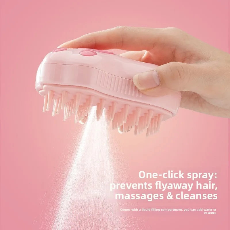 1pc Pet Cat Spray Comb Electric Water Spray Soft Silicone Pet Hair Removal Grooming Brush Dog Cat Accessories