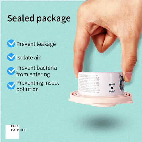 2-in-1 Silicone Pet Food Can Lid & Spoon Set