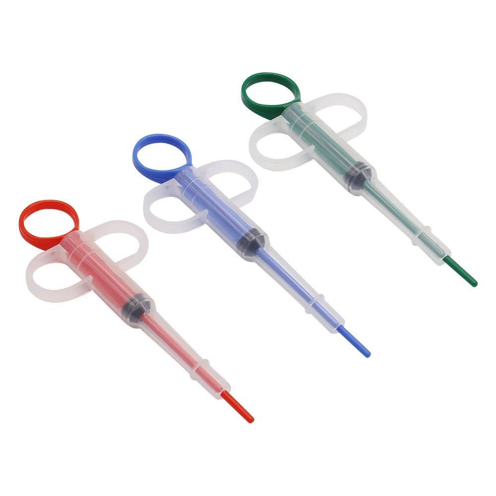 Pet Pills Applicator Cats Dogs Syringe Medicine Feeder Insect Repellent Supplies Can Clip Pills Cats and Dogs Pet Water Feeder
