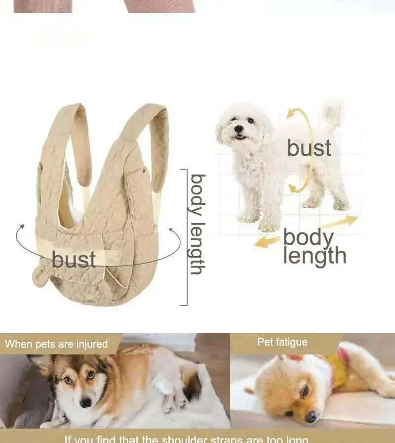 Soft Dog Carrier Cat Backpack Extra Large Capacity Pet Chest Bag Dog and Cat Outdoor Bag Waterproof and Wind Resistant Portable