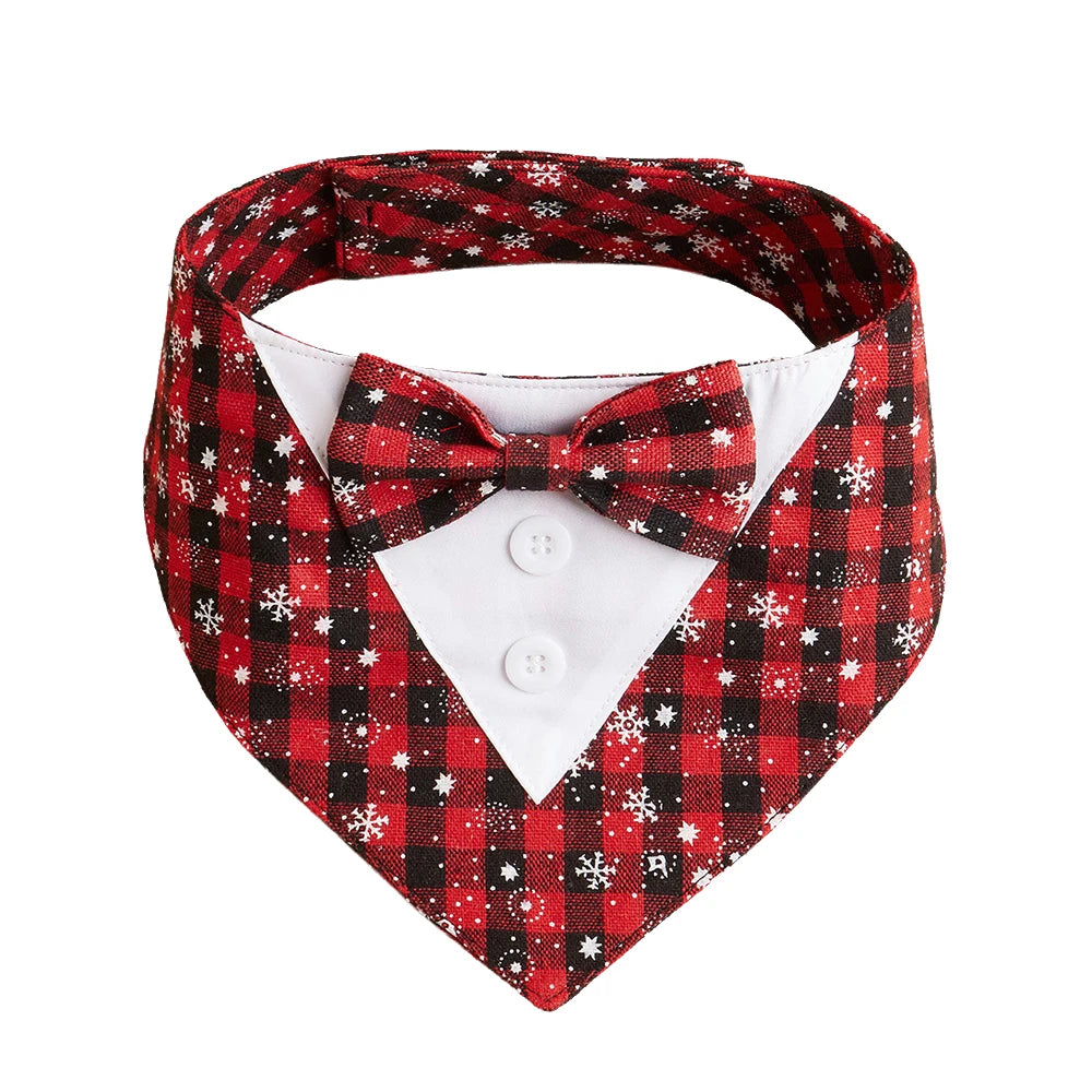 Bow Tie Bandana Scarf for Dogs, XS–XL